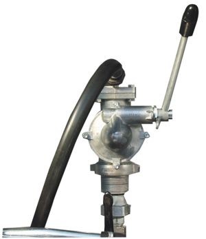 Handpumpe 40 l/min für DT-Mobil liegend mit Auslaufkrümmer und 4m Befüllschlauch