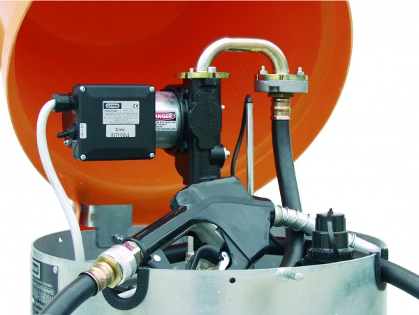Elektropumpe 24V, 70l/min mit Automatik- Zapfpistole und 4m Befüllschlauch
