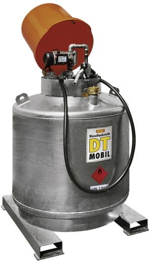 DT-MOBIL doppelwandig 600l ohne Pumpe (verzinkt) nach ADR (Abb. ähnlich)