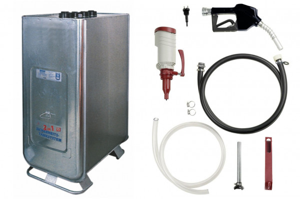 Dieseltankanlage 1000l - Hoftankstelle mit Axialrad-Pumpe