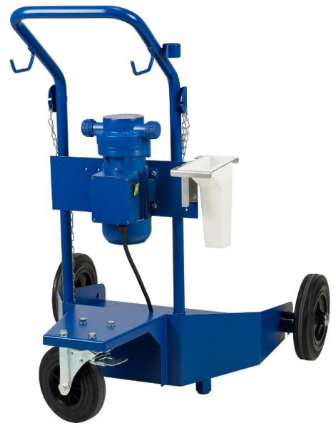 Urea-Trolley für 200 l-Behälter, 230 V mit Kabel, mit Elektro-Membranpumpe