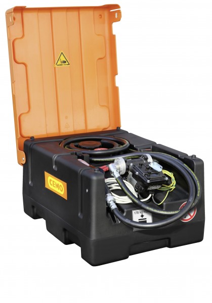 KS-Mobil Easy 120 l mit Elektropumpe und Automatikzapfpistole (Abb. mit optionalem Klappdeckel)