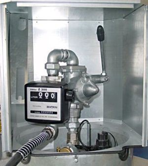 Zählwerk für Handpumpe mit Messkopf
