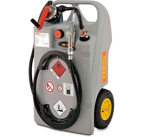 Diesel-Trolley 60 l, leise Elektropumpe und Automatik-Zapfpistole, ADR-c