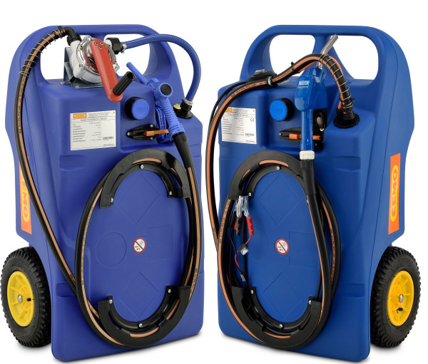 Trolley für AdBlue® 100l - links mit Handpumpe - rechts mit CENTRI SP 30